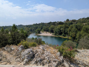 Blick auf die Badestelle