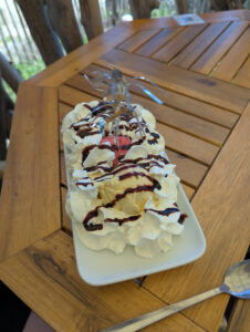 Eis an der Strandbar