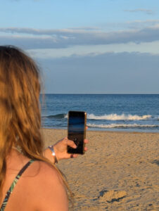 Am Strand von Marseillan Plage - Fotoshooting