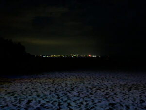 Am Strand von Marseillan Plage - Blick Richtung Marseillan