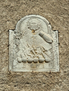 Saint-Jean-de-Fos - Detail im Mauerwerk